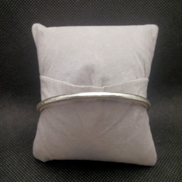 Lucky Brand Bracelet Triple Stone Bangle Faux Turquoise Silver Tone Stackable - Picture 3 of 13